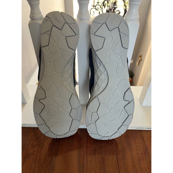 Dr Scholls Sandals Womens 11 M Andrews Fisherman Closed Toe Flats Gray Fabric - Picture 7 of 11